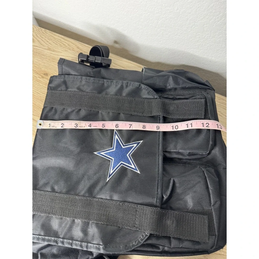 Dallas Cowboys Messenger Bag Black Nylon NFL Star Logo Crossbody Travel Bag